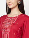 Cantabil Women's Red Kurti (6821934366859)