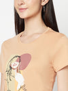 Cantabil Women's Peach T-Shirts (6822476742795)