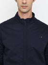 Cantabil Men Navy Blue Jacket (7047810416779)