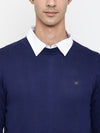 Cantabil Men Blue Sweater (7047810613387)