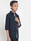 Cantabil Boys Navy Blue Shirt (6752614056075)