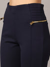 Cantabil Ladies Navy Jeggings (7053307248779)