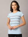 Cantabil Ladies Sky Blue T-Shirt (7053939998859)