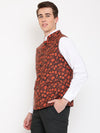 Cantabil Men's Rust Reversible Waist Coat (7069007708299)