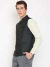 Cantabil Mens Green Waist Coat (7069070721163)