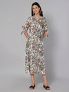 Cantabil Women Animal Printed Dress (7032601116811)