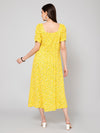 Cantabil Women Yellow Dress (7055694102667)