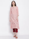 Cantabil Women's Pink Kurta (6798607646859)