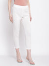 Cantabil Women's Ethnic Off White Pant (6798707261579)