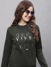 Cantabil Women Olive Sweatshirt (7083926421643)