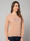 Cantabil Women Light Brown Sweatshirts (7083938709643)