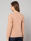 Cantabil Women Light Brown Sweatshirts (7083938709643)