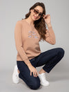 Cantabil Women Light Brown Sweatshirts (7083938709643)