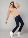 Cantabil Women Light Brown Sweatshirts (7083938709643)
