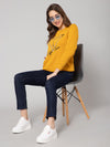 Cantabil Women Mustard Sweatshirts (7083928617099)