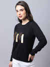 Cantabil Black Sweatshirt for Women's (6997059338379)