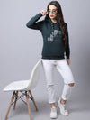 Cantabil Bottle Green Sweatshirt for Women's (6997079064715)