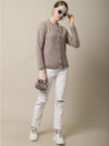 Cantabil Womens Beige Sweater (6994788352139)