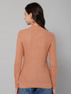 Cantabil Women Peach Sweater (7025779507339)