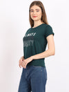 Cantabil Women's Bottle Green T-Shirts (6846107320459)