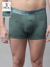 Cantabil Men Pack of 3 Green Brief (7088378904715)