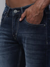 Cantabil Men Dark Mercerised Jeans (7114275520651)