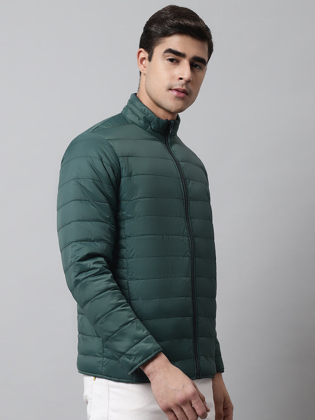 Cantabil Mens Bottle Green Reversible Jacket