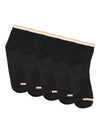 Cantabil Men Set of 5 Ankle Length Black Socks (6869987623051)