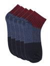 Cantabil Men Pack of 5 Maroon Socks (7074639118475)