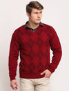 Cantabil Red Sweater for Men's (6709151465611)