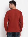 Cantabil Men Rust Printed Sweatshirt (6699411210379)