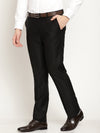 Cantabil Men's Black Formal Trousers (6829065928843)