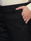 Cantabil Men Black Formal Trouser (7121530421387)