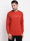 Cantabil Men Rust Casual Sweatshirt (6699502534795)