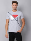 Cantabil Men's Grey Melange T-Shirt (6925020463243)