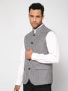 Cantabil Men Black Waist Coat (7114260119691)