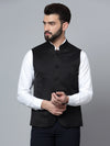 Cantabil Men Black Waist Coat (7121536680075)