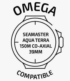 compatible with Omega® Seamaster Aqua Terra 150m Co-Axial Chronometer 39mm