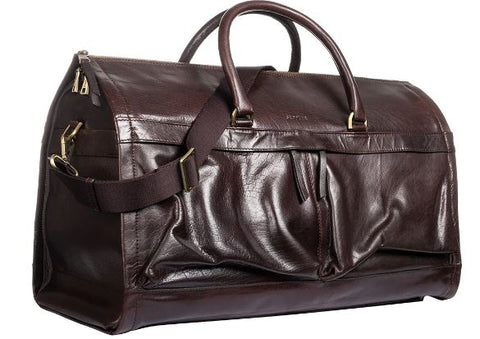 Saddler Orlando Leather Weekend Bag Dark Brown