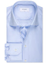 ETON Slim Fit 2 Colour Check Fine Twill Shirt Blue