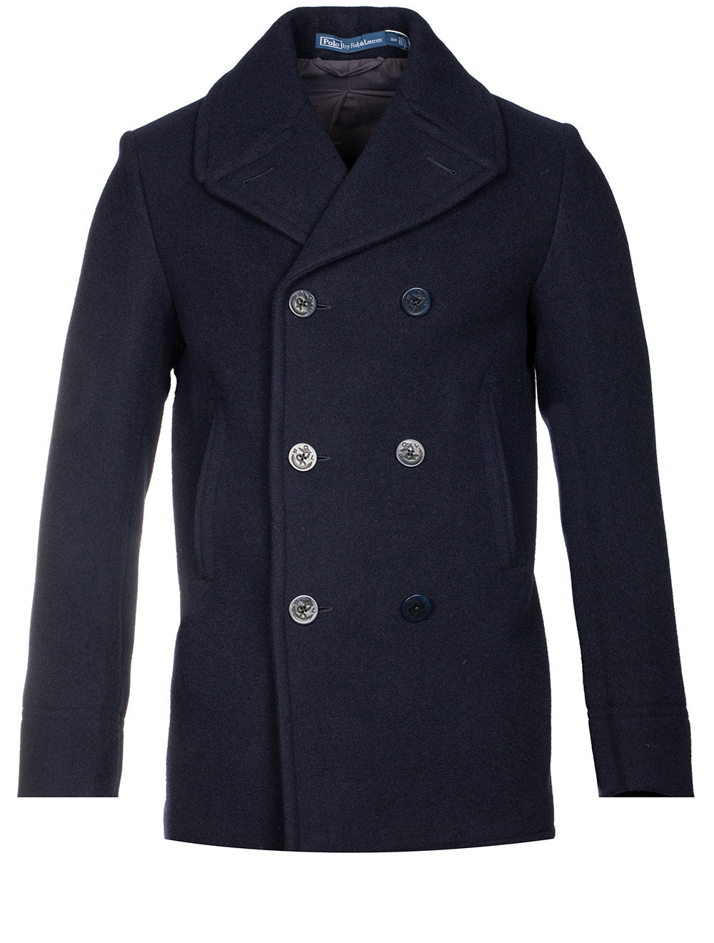 RALPH LAUREN Melton Peacoat Cruise Navy