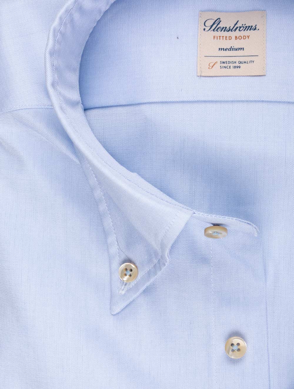 STENSTROM Plain Button Down Shirt Blue