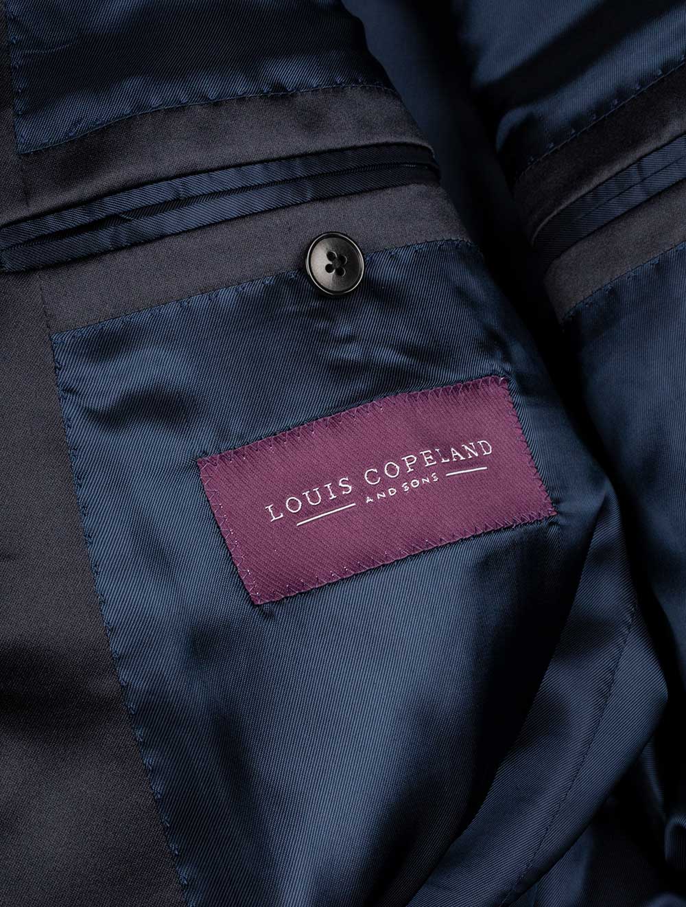 Louis Copeland Velvet Dress Jacket Navy