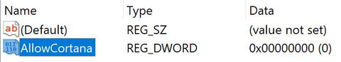 regedit-allow-cortana-dword