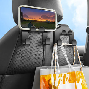 Car organizer hook with cellphone holder - Digital Mega Box
