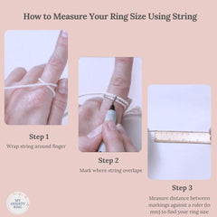 How to measure ring size with string