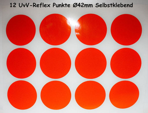 Reflex Sticker Aufkleber, 12 Stück 60 x 30 mm Sticker
