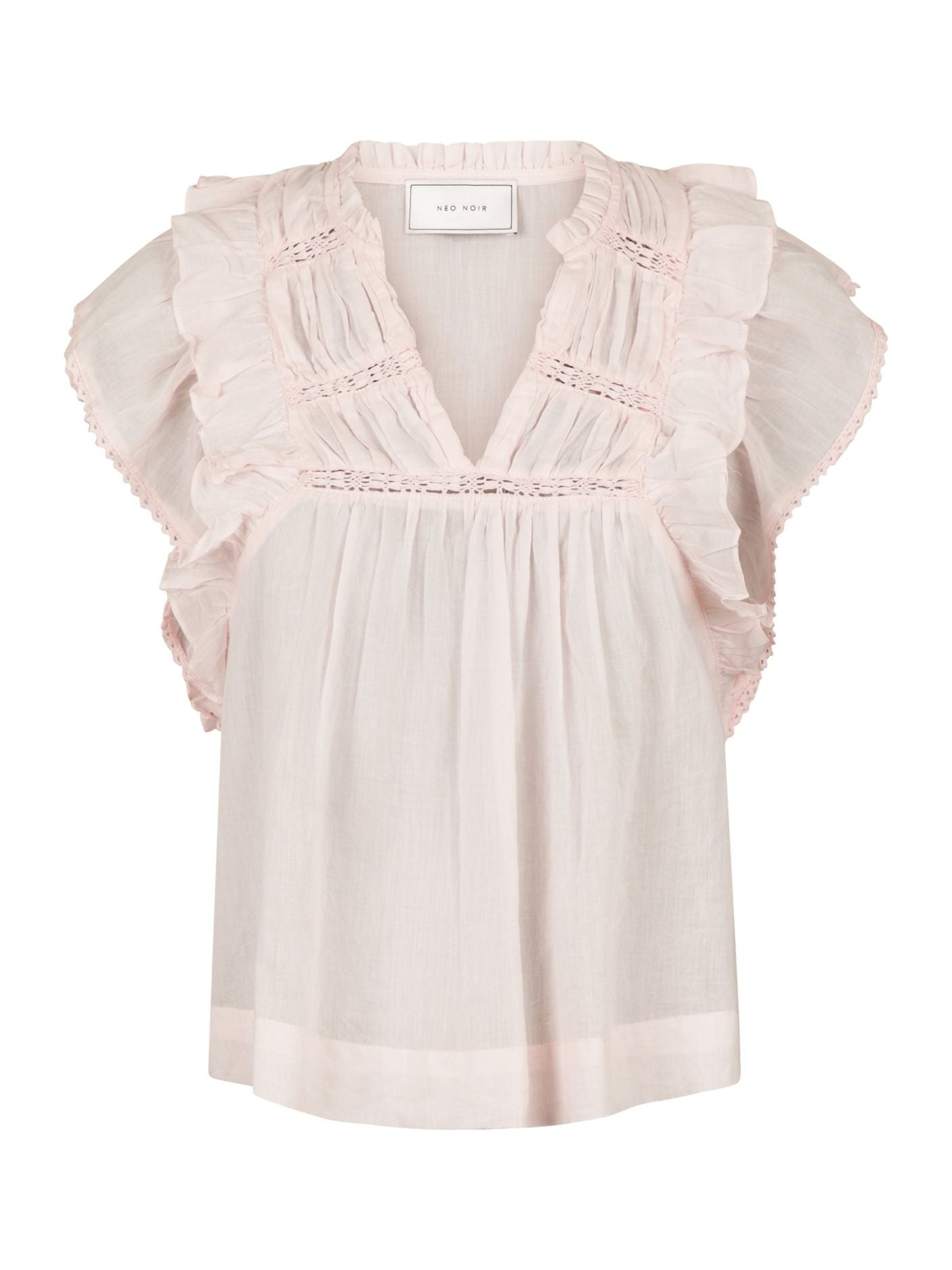 Jayla S Voile Top - Dusty Rose
