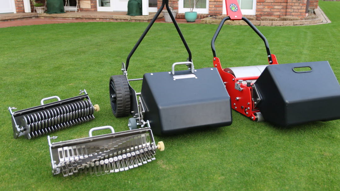 MANUAL REEL MOWER FALKENSTEIN WITH GRASS CATCHER BOX – Rasenspecht