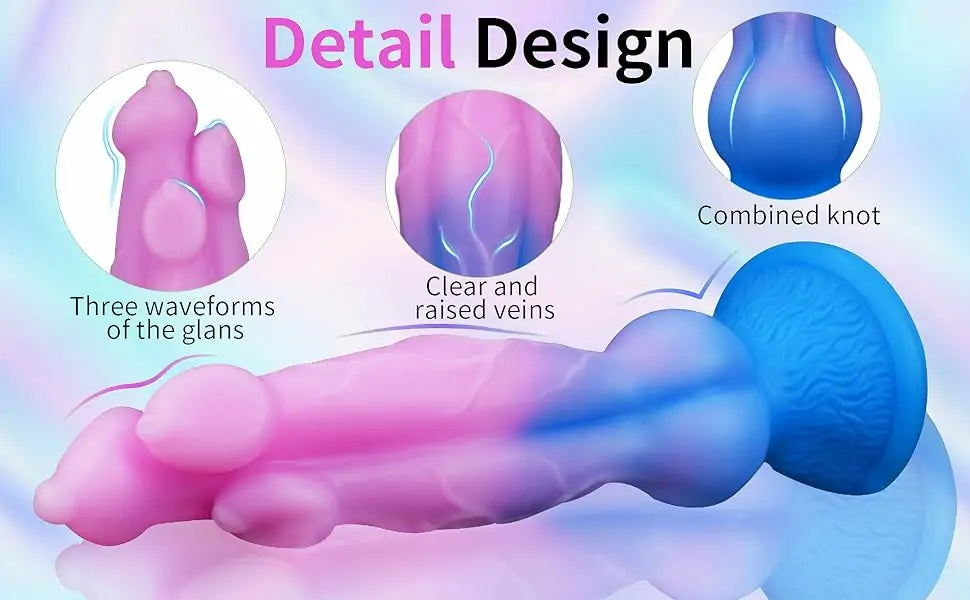 10.8 Inch Triple Heads Tentacle Dildo Fist Anal Toy with Suction Cup